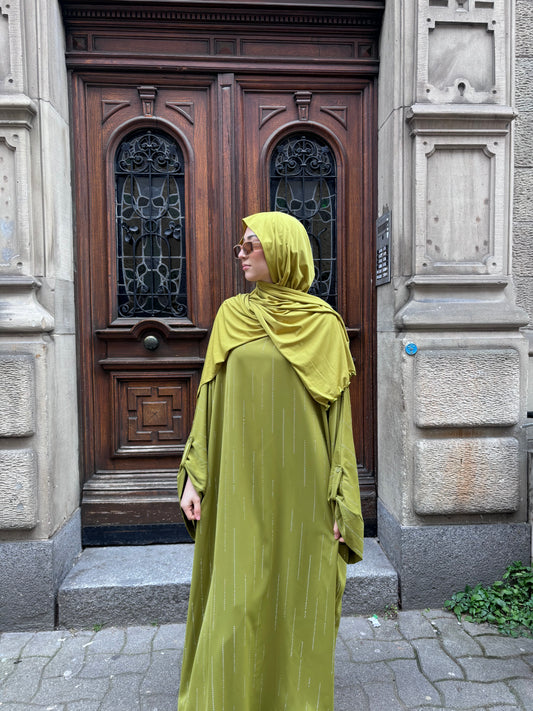 Robe Abaya à strass