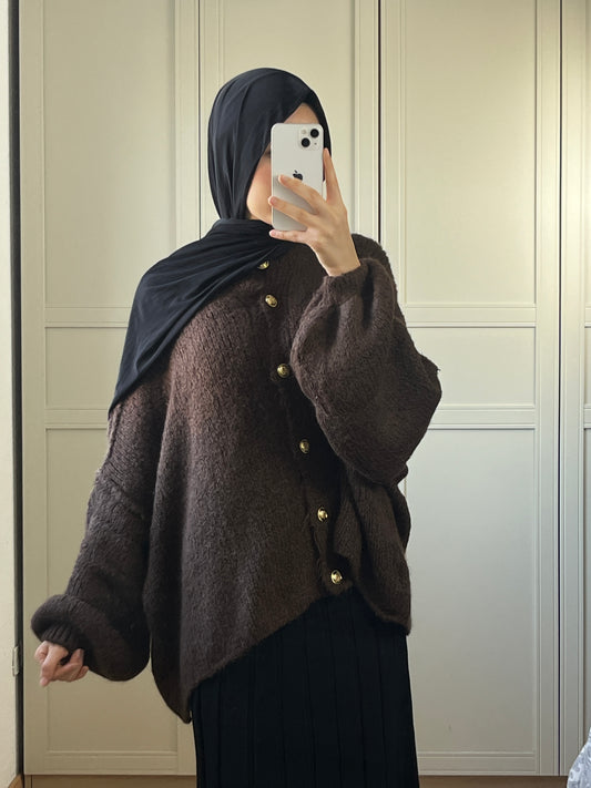 Cardigan Lana - Marron