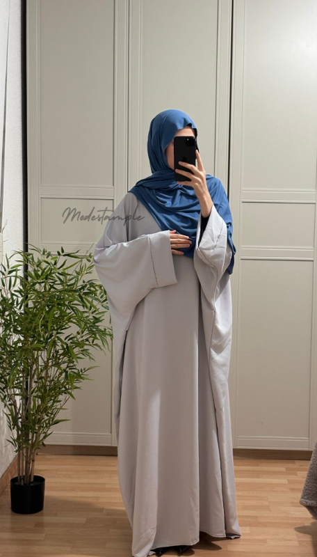 Robe Abaya Gris